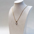 Noelle Solitaire Snake Chain Necklace