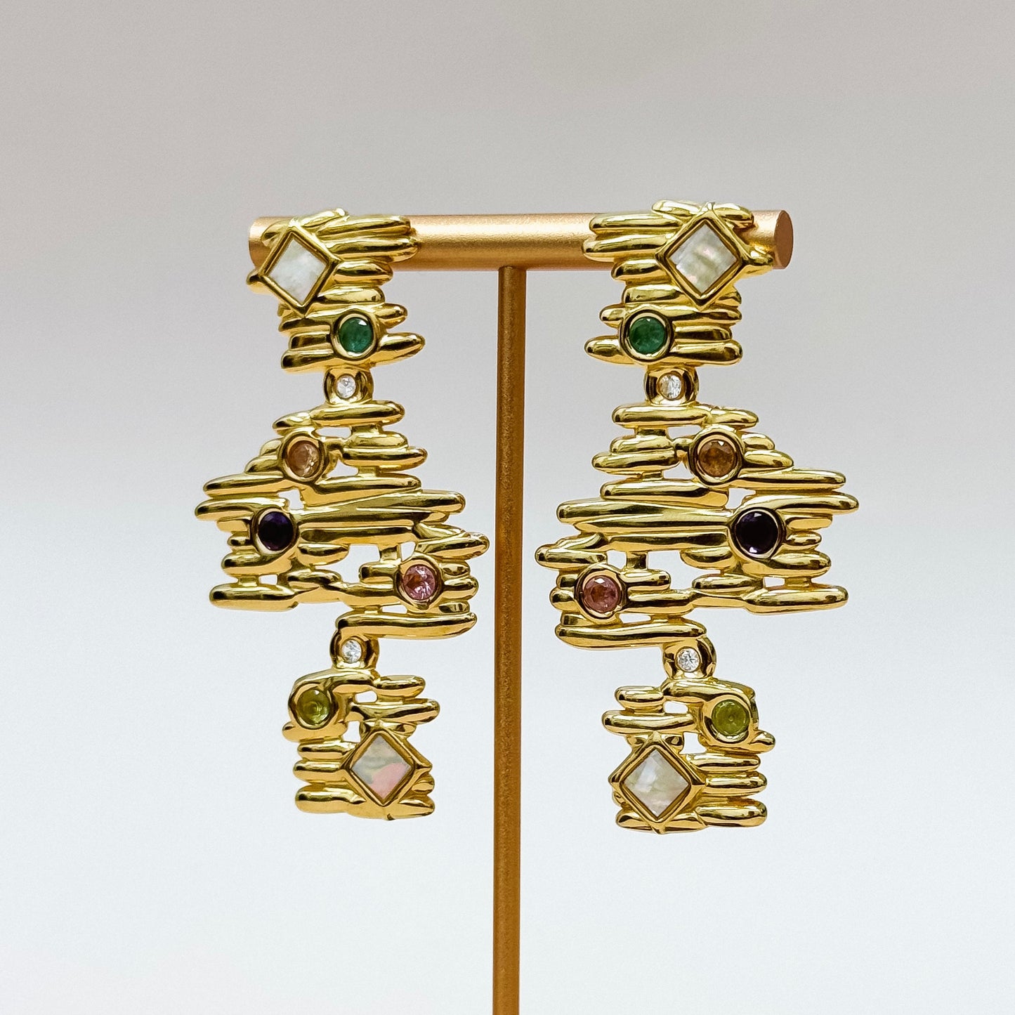 The Gilded Mosaic Earrings