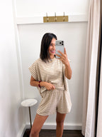 The Sunday Stripe Short Set