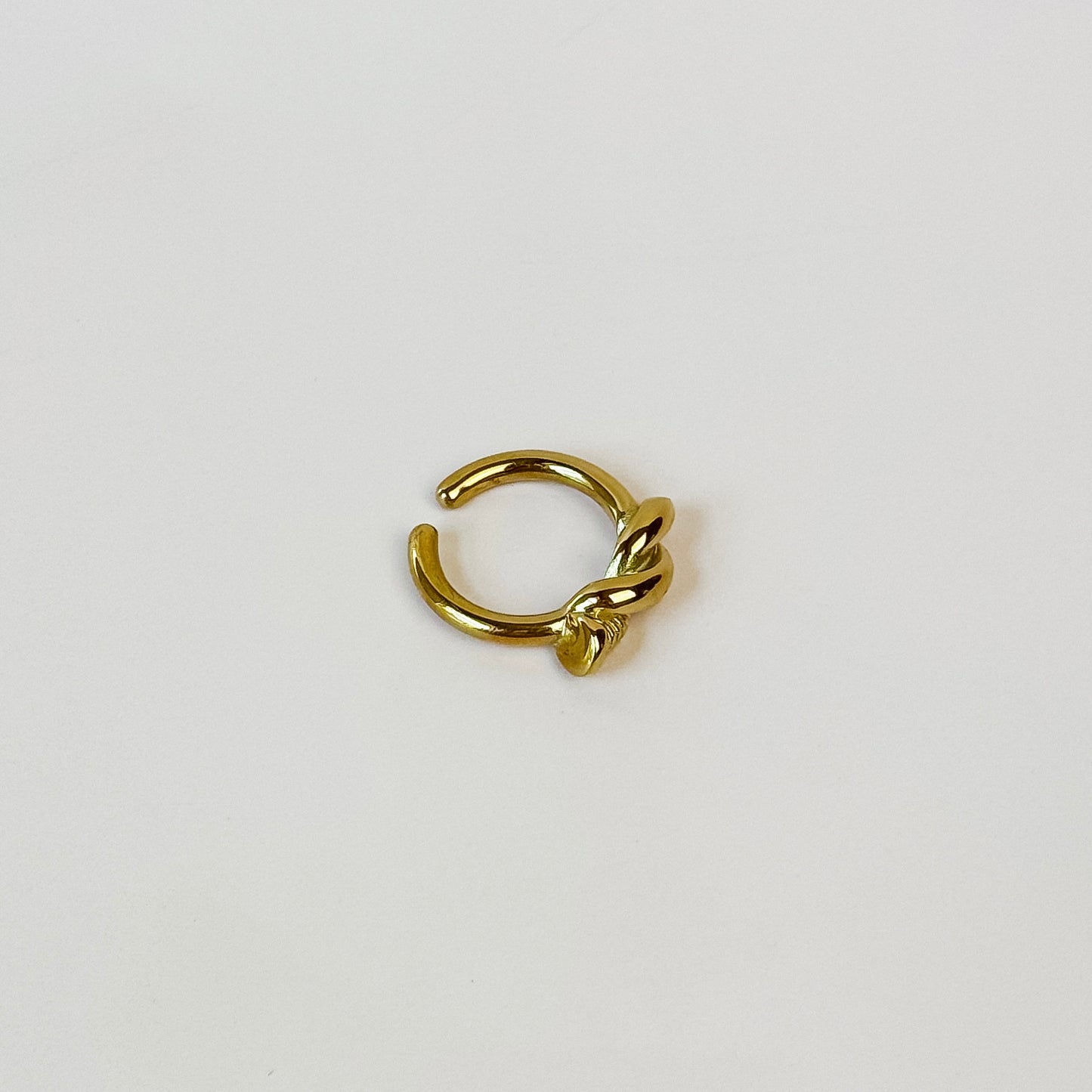 Gold Rope Twist Adjustable Ring