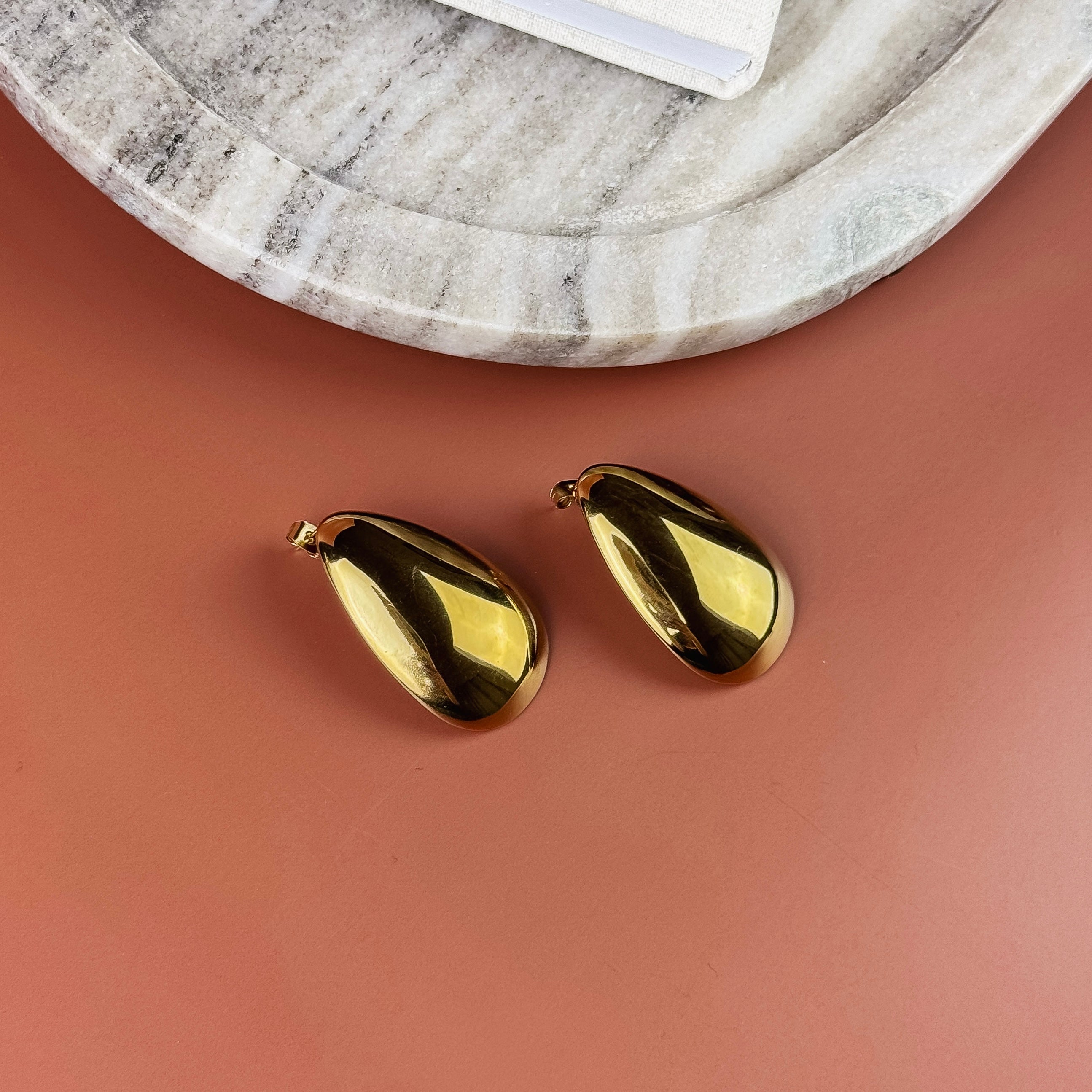 Gilded Drop Earring