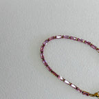 Blush Crystal Tennis Bracelet