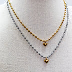 The Everheart Mini Necklace – Silver + Gold