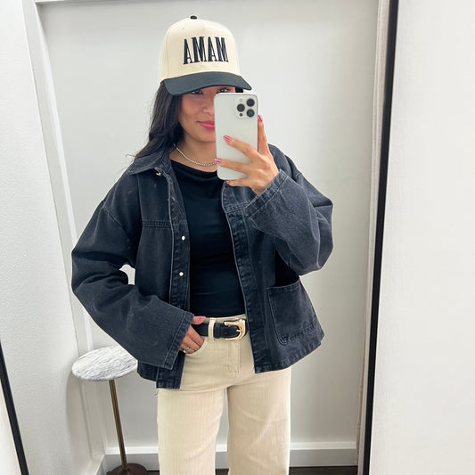 Black Button Down Jacket