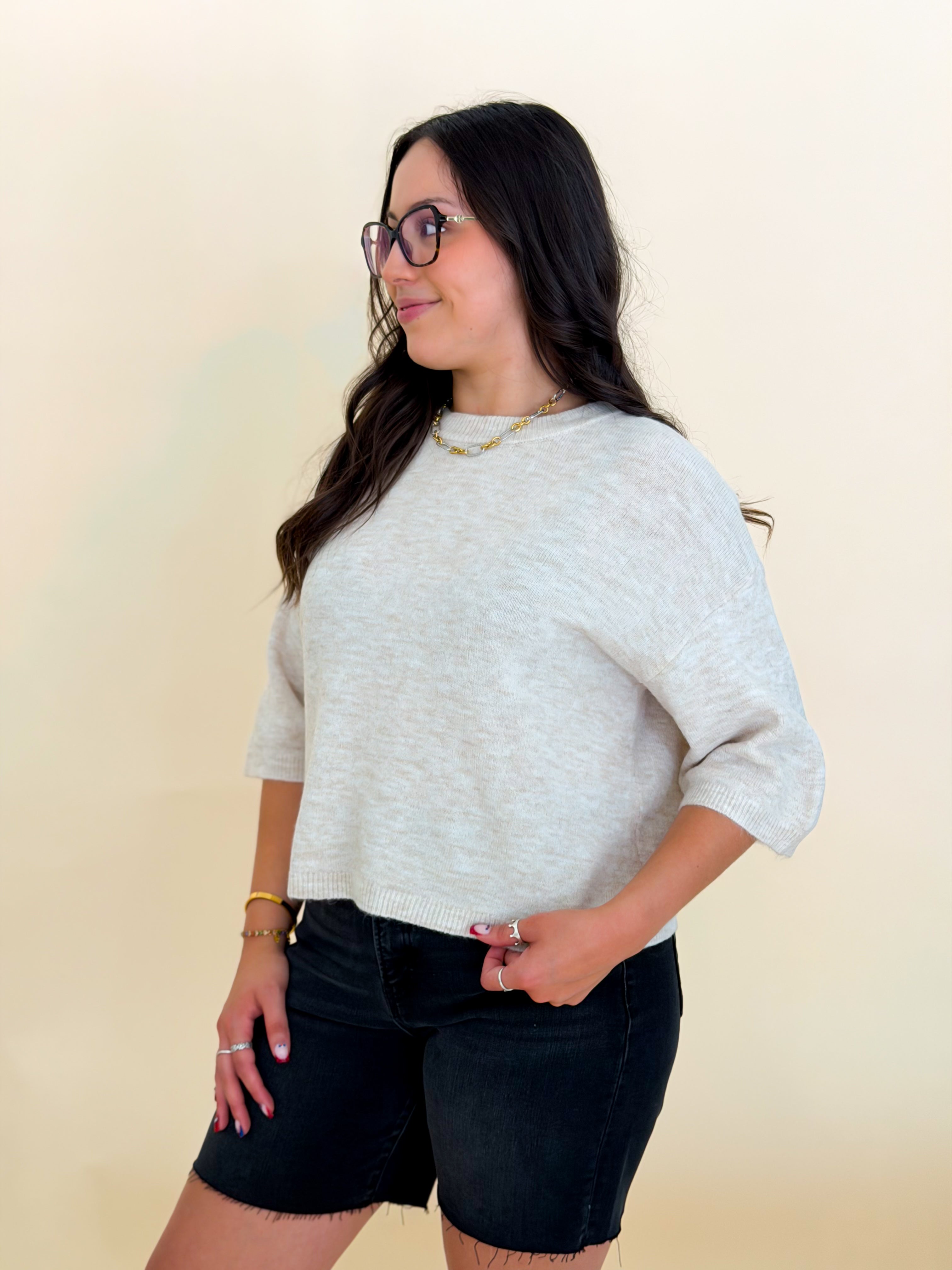 Ivory Boxy Pullover