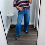 Slouchy Crop Barrel Jeans