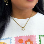 Everlume Bezel Crystal Necklace