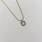 Aurielle Pearl Frame Pendant Necklace