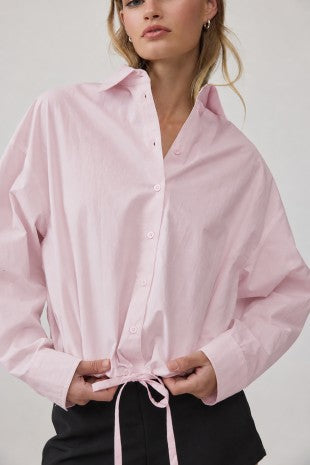 Drawstring Relaxed Shirt