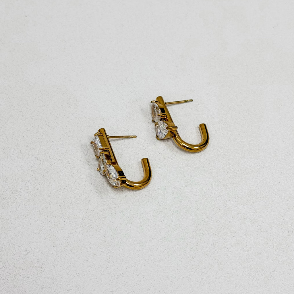 Golden Radiance Hoops