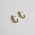 Golden Radiance Hoops