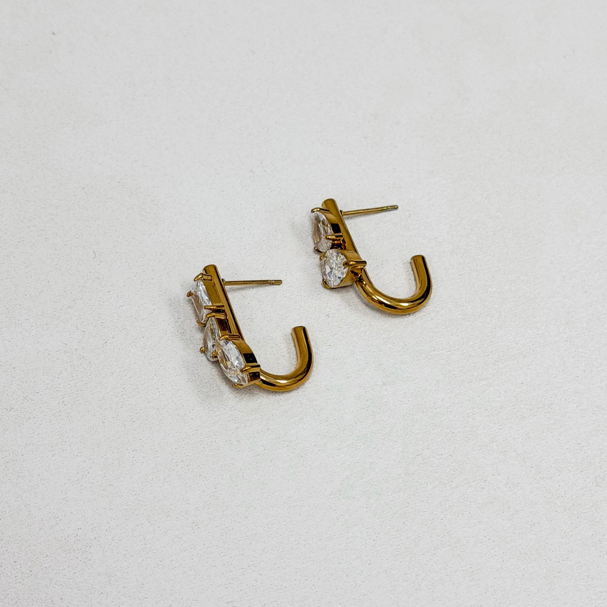 Golden Radiance Hoops