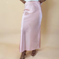 Baby Pink Satin Skirt
