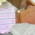 Pearl Link Chain Bracelet