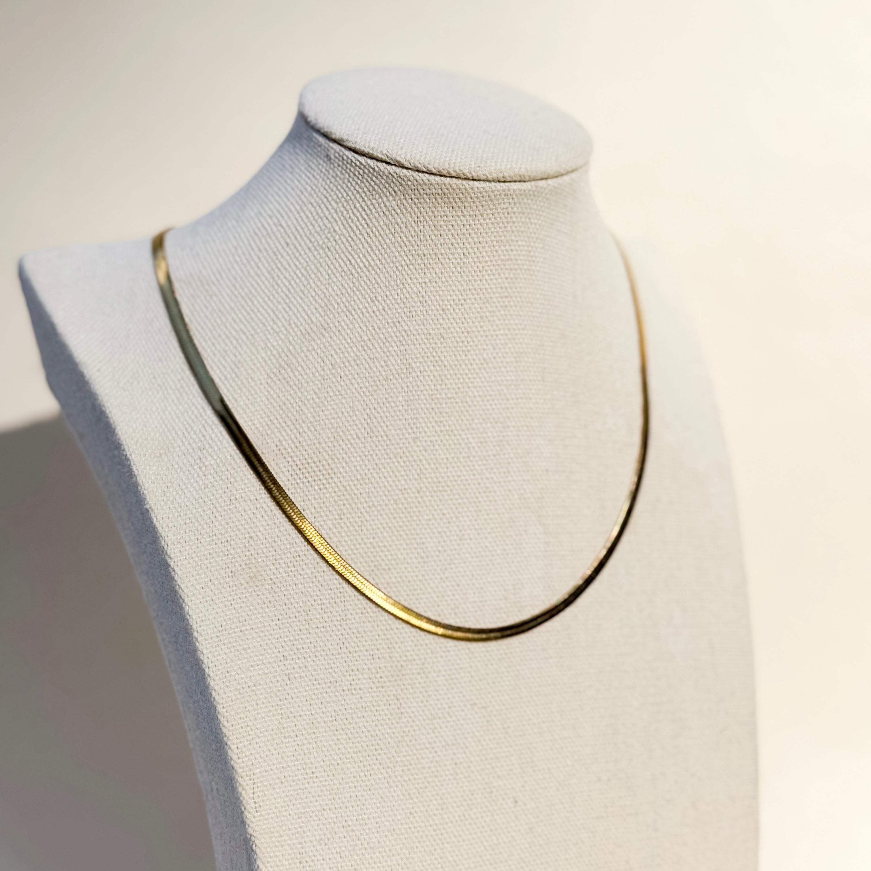 Classic Herringbone Chain Necklace