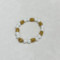 Textured Pearl Accent Bracelet