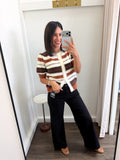 Autumn Stripe Sweater Top