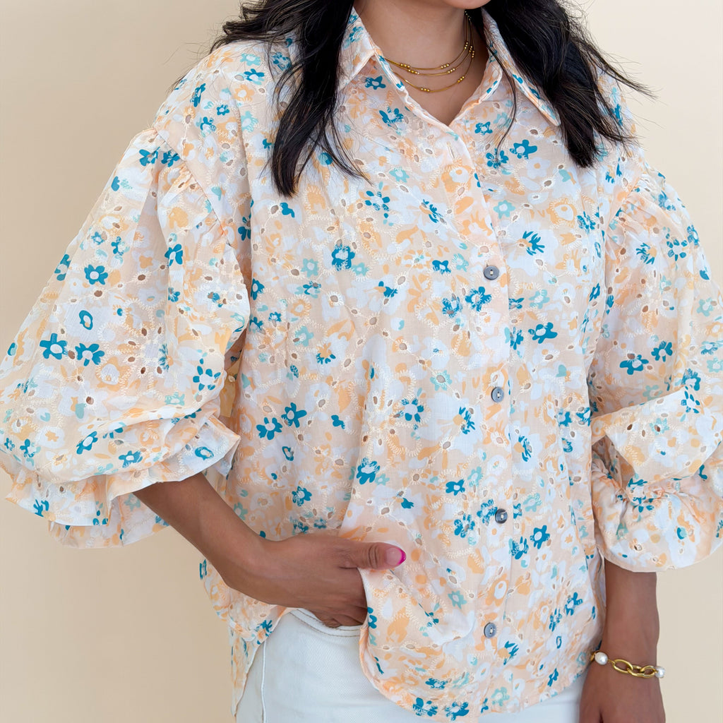Floral Embroidered Top