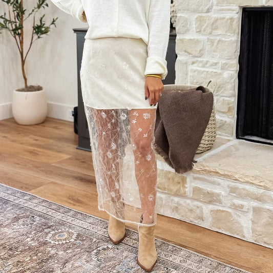 Starry Nights Tulle Overlay Skirt