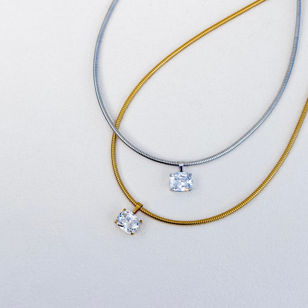 Radiant Tennis Snake Necklace