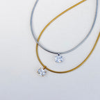 Radiant Tennis Snake Necklace