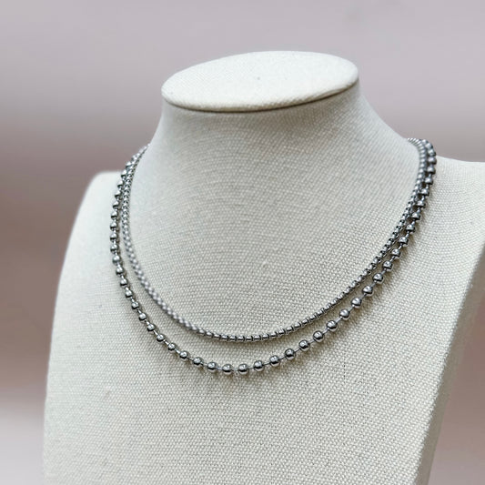 The Lumi Layered Bead Necklace