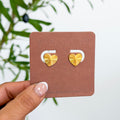 Radiant Heart Stud Earrings