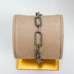 Textured Paperclip Chain Bracelet