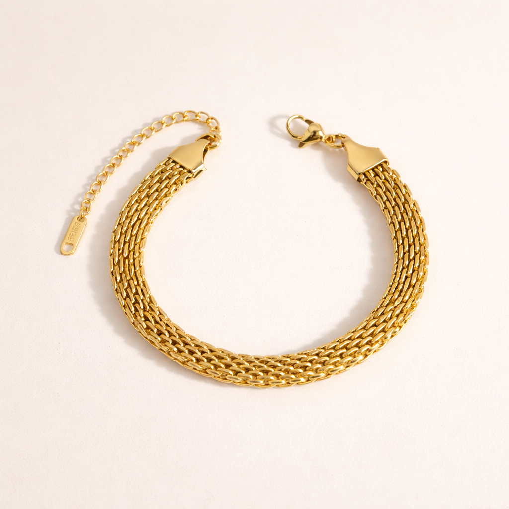 The Gilded Weave Bracelet