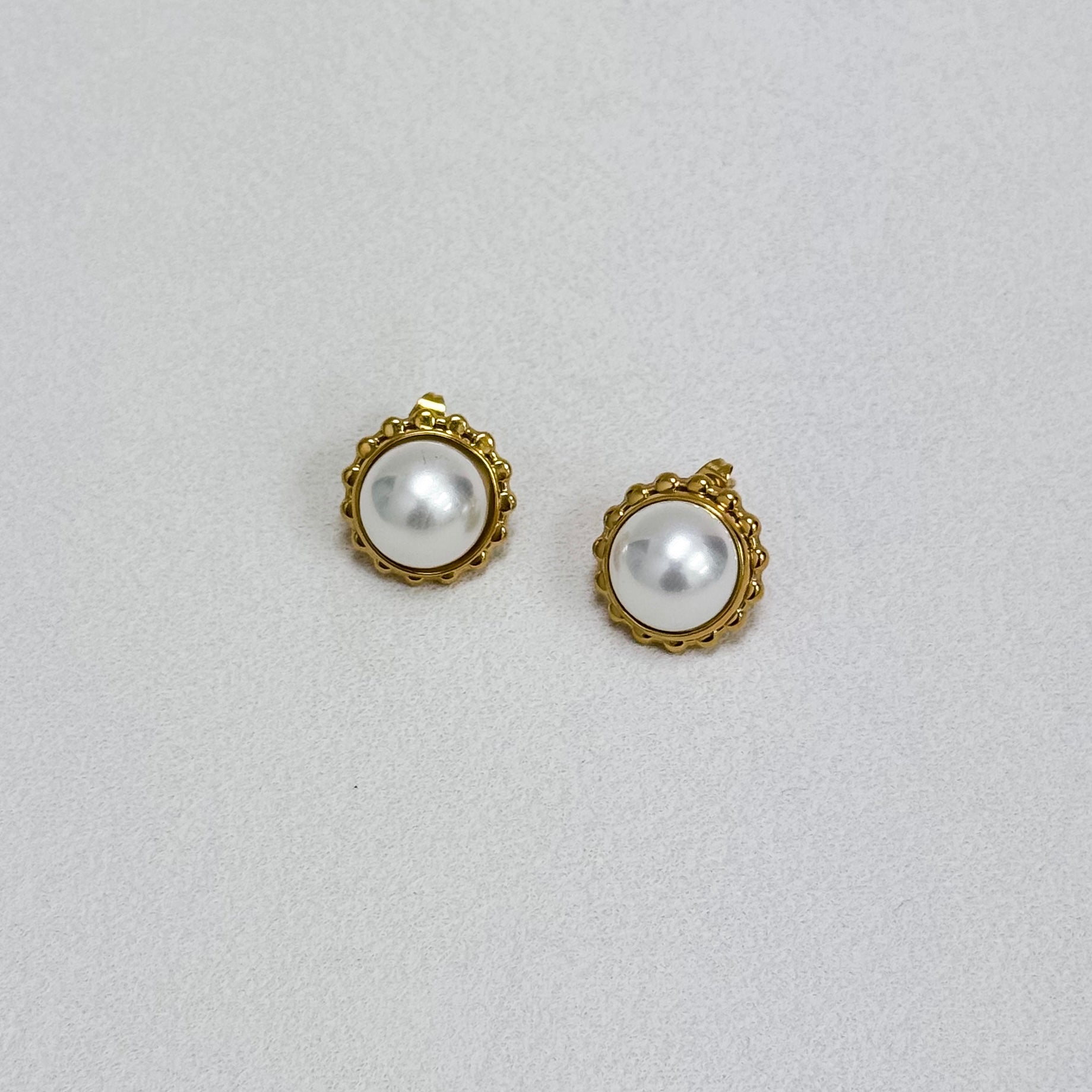 Heirloom Pearl Frame Stud Earrings