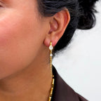 Golden Cascade Chain Hoops