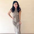 Collared Waist Midi Dress