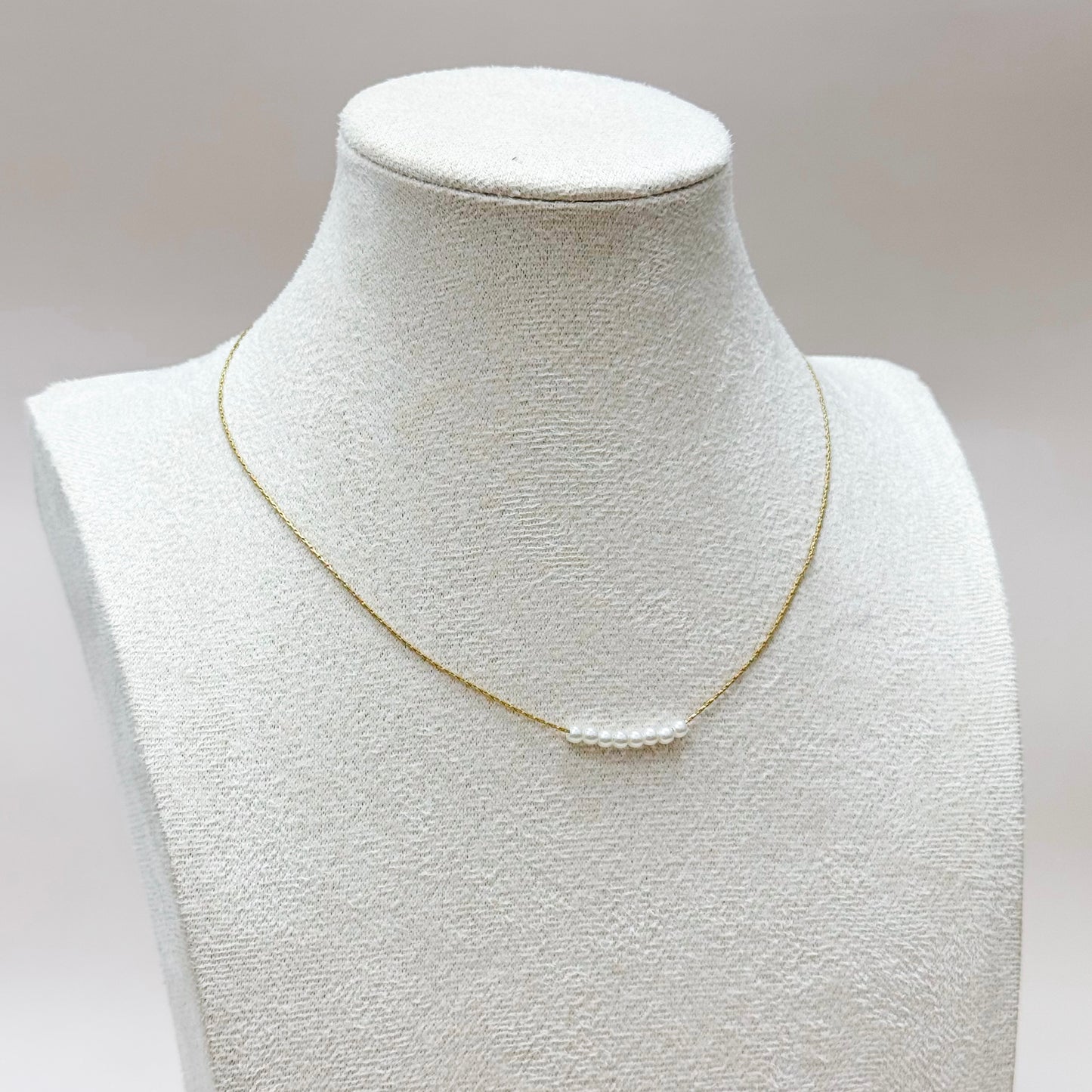 Petite Pearl Thread Necklace