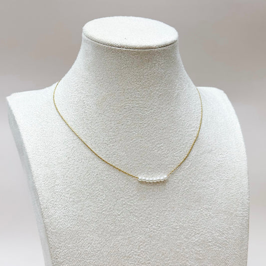 Petite Pearl Thread Necklace