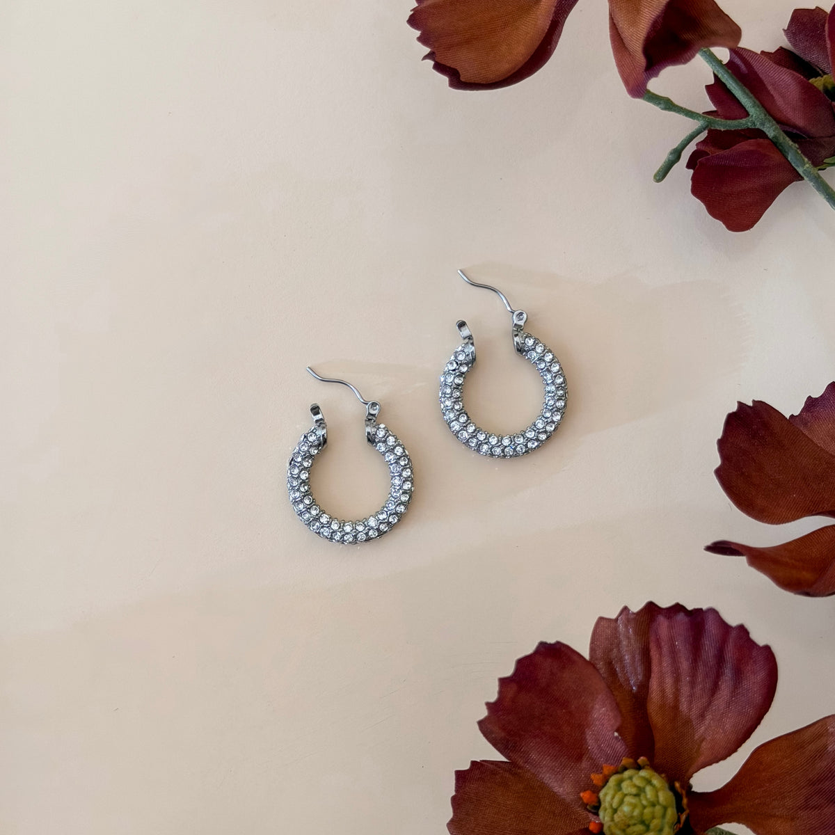 The Starlight Pave Hoops