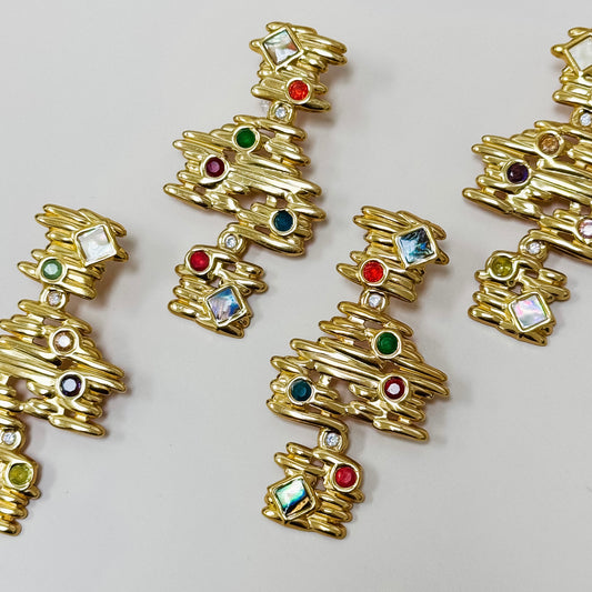 The Gilded Mosaic Earrings