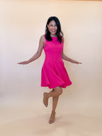 Fuchsia Flair Mini Dress