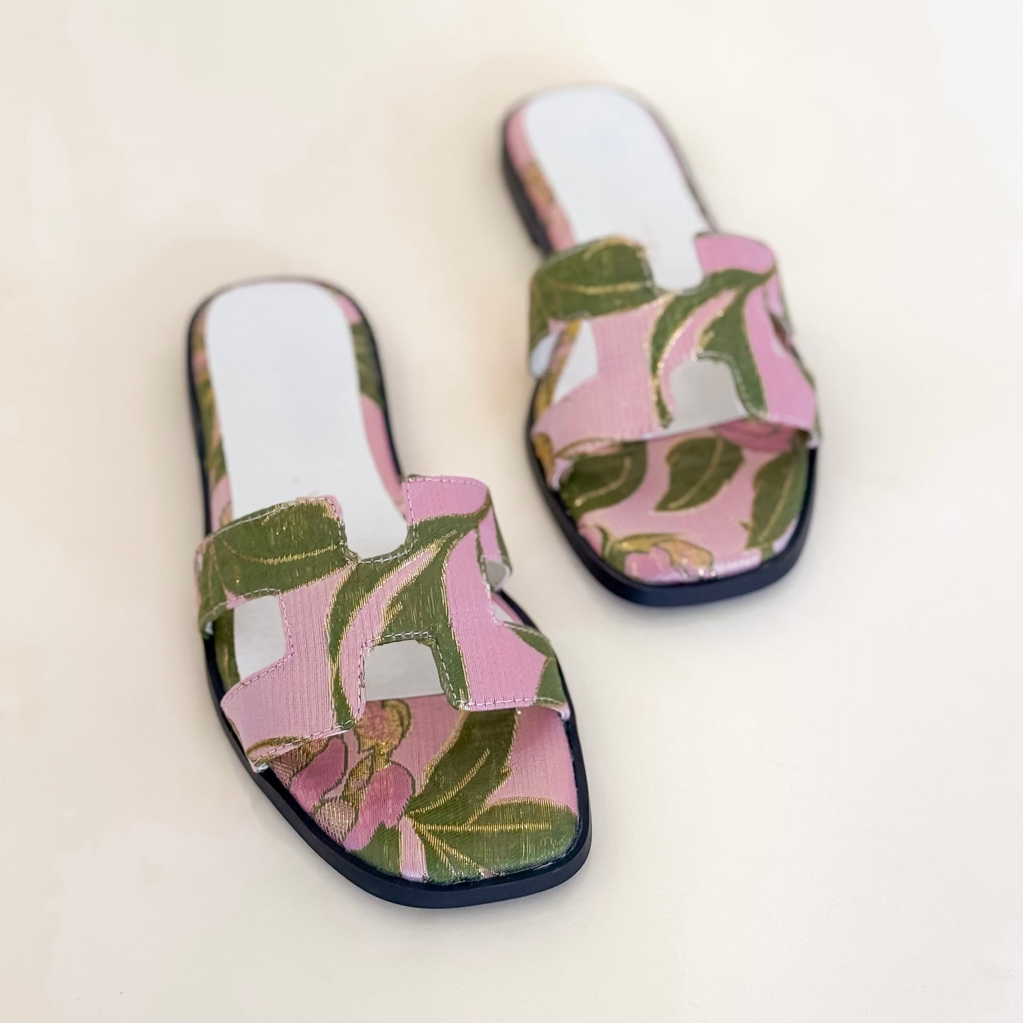 H-strap Floral Sandal