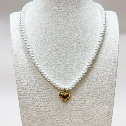 Pearl Heart Necklace
