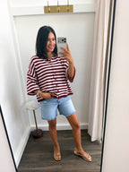 The Cocoa Stripe Cardigan