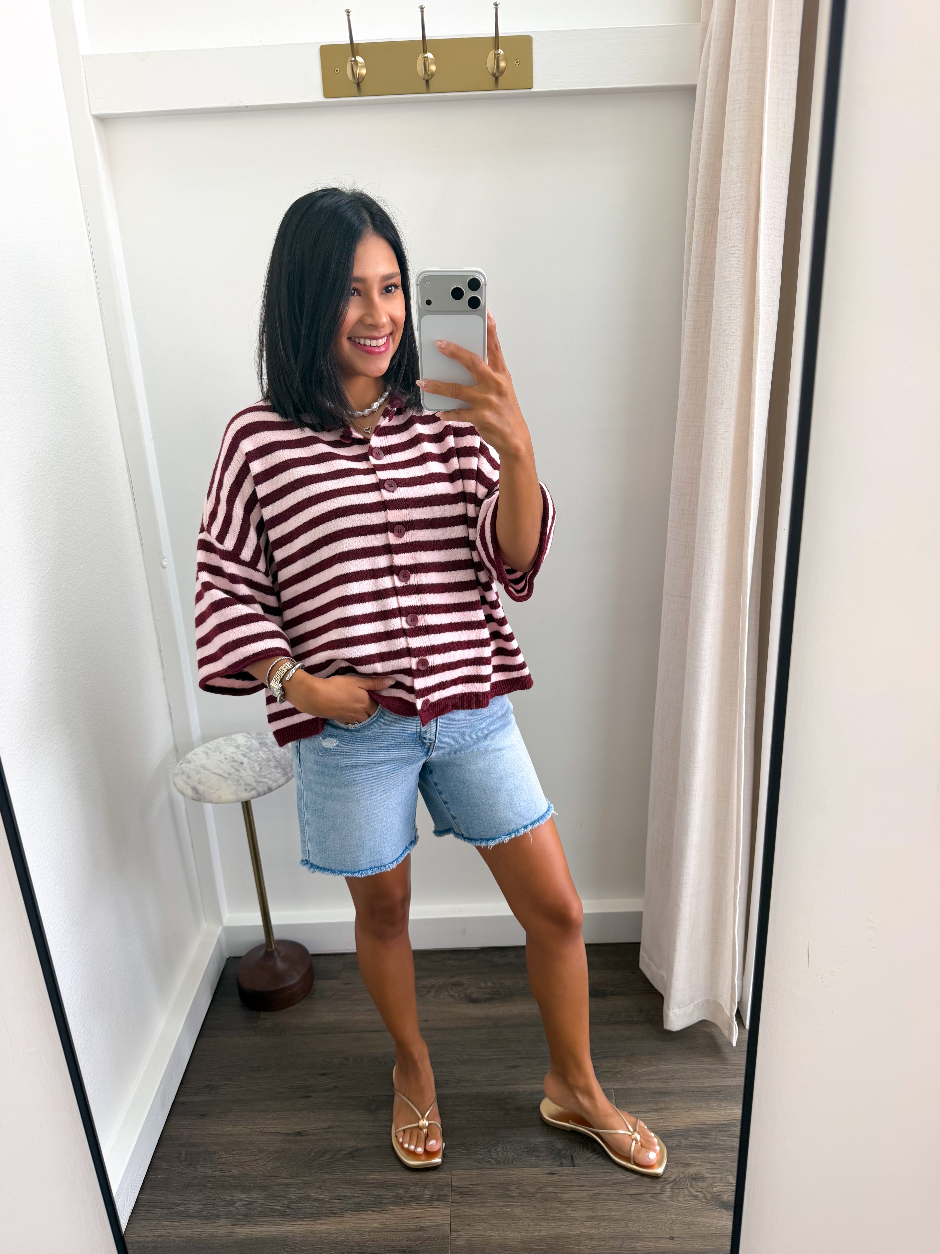 The Cocoa Stripe Cardigan