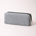 Color Block Striped Makeup Pencil Pouch