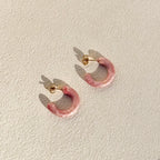 Pearl Swirl Hoop Earrings
