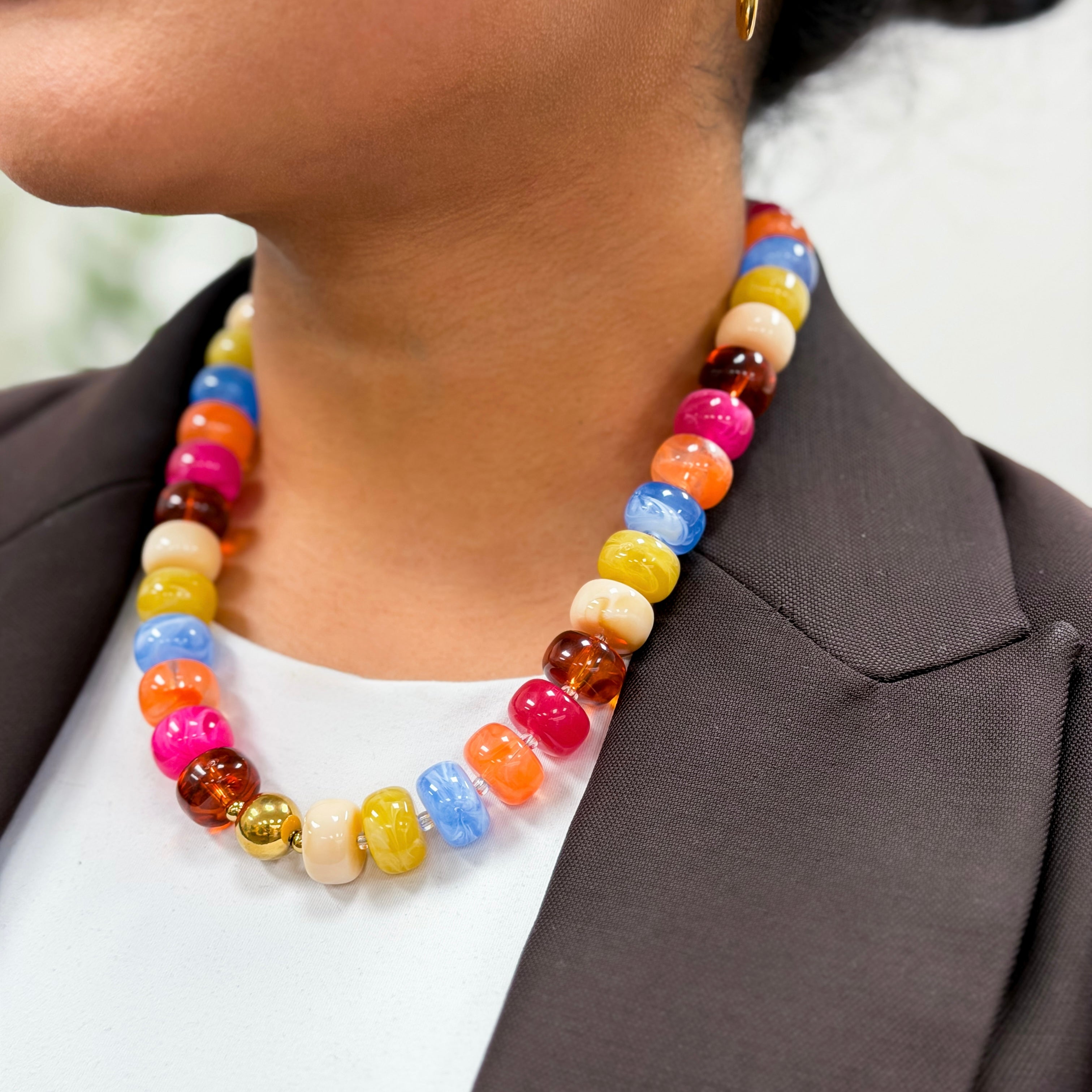 Calypso Color Beaded Necklace