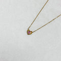 Blush Heart Pendant Necklace