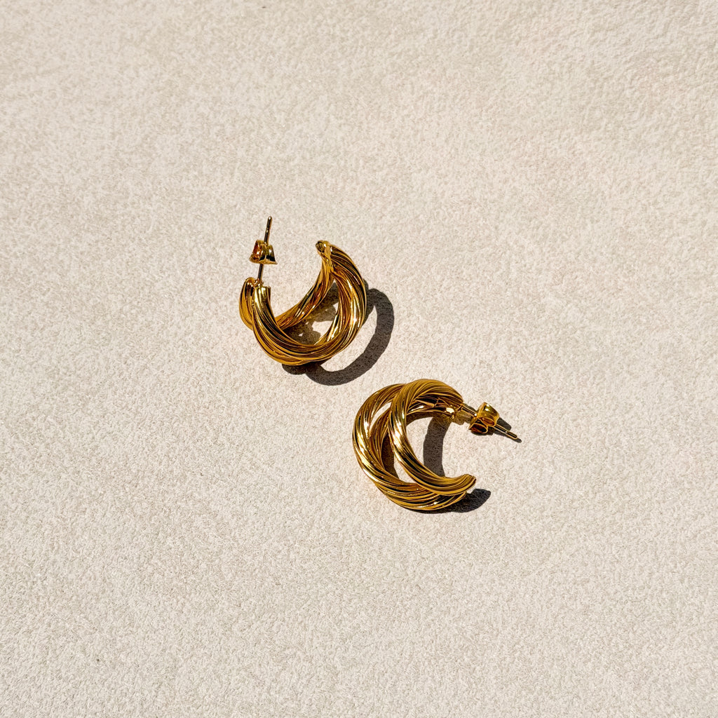 Aure Twist Hoops
