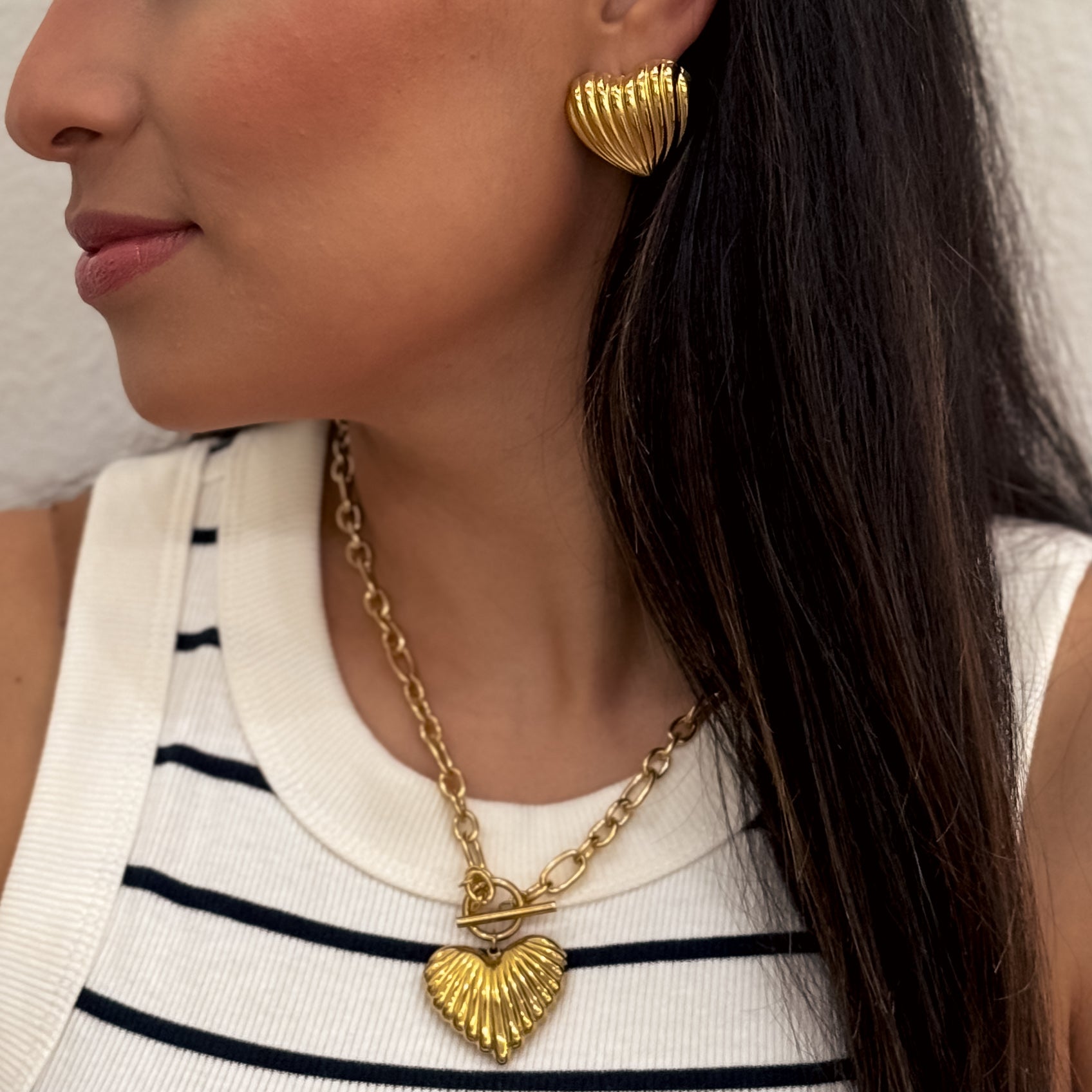 Soleli Heart Studs