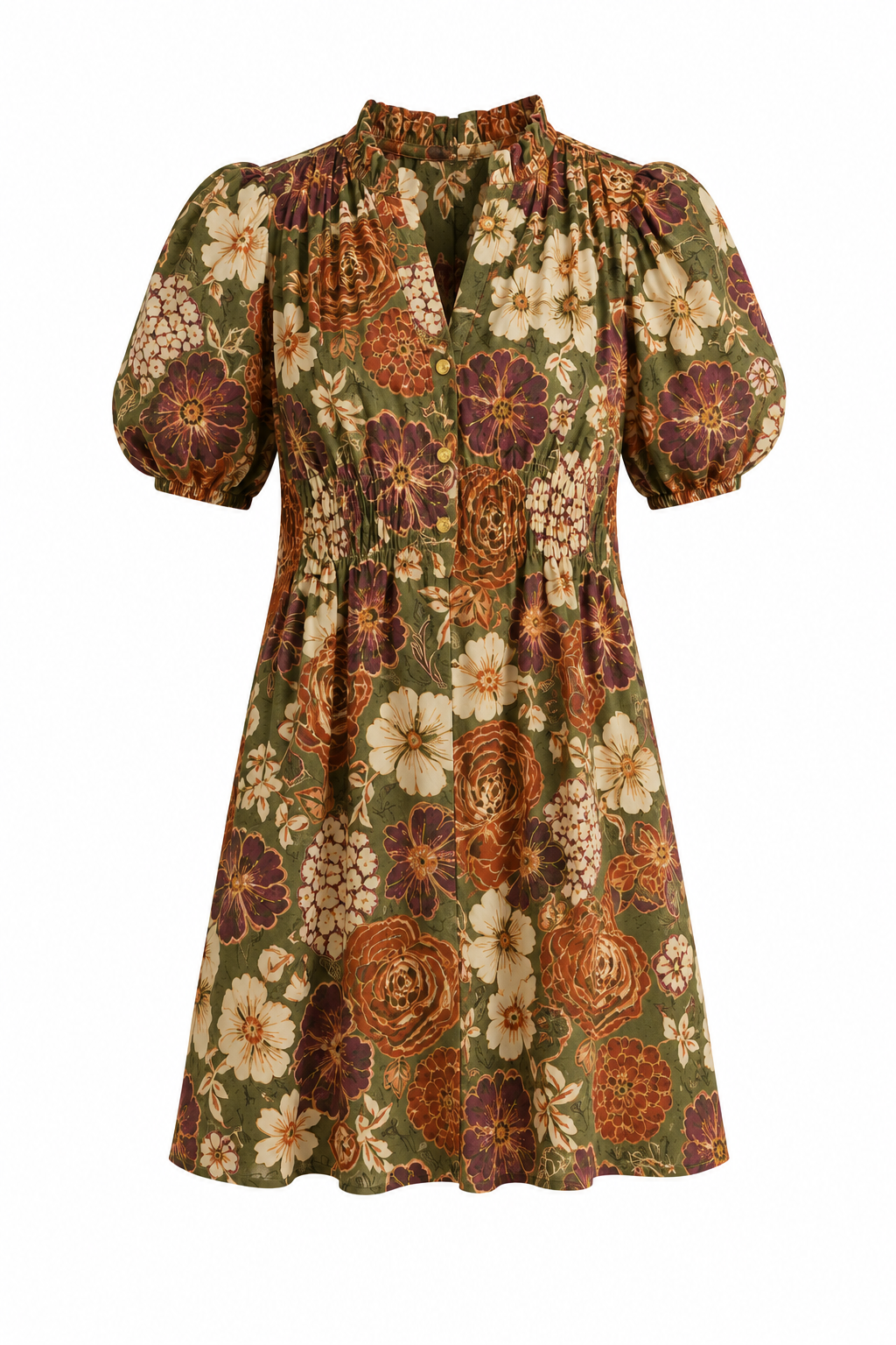 The Autumn Floral Mini Dress