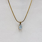 Lumière Pear Crystal Necklace