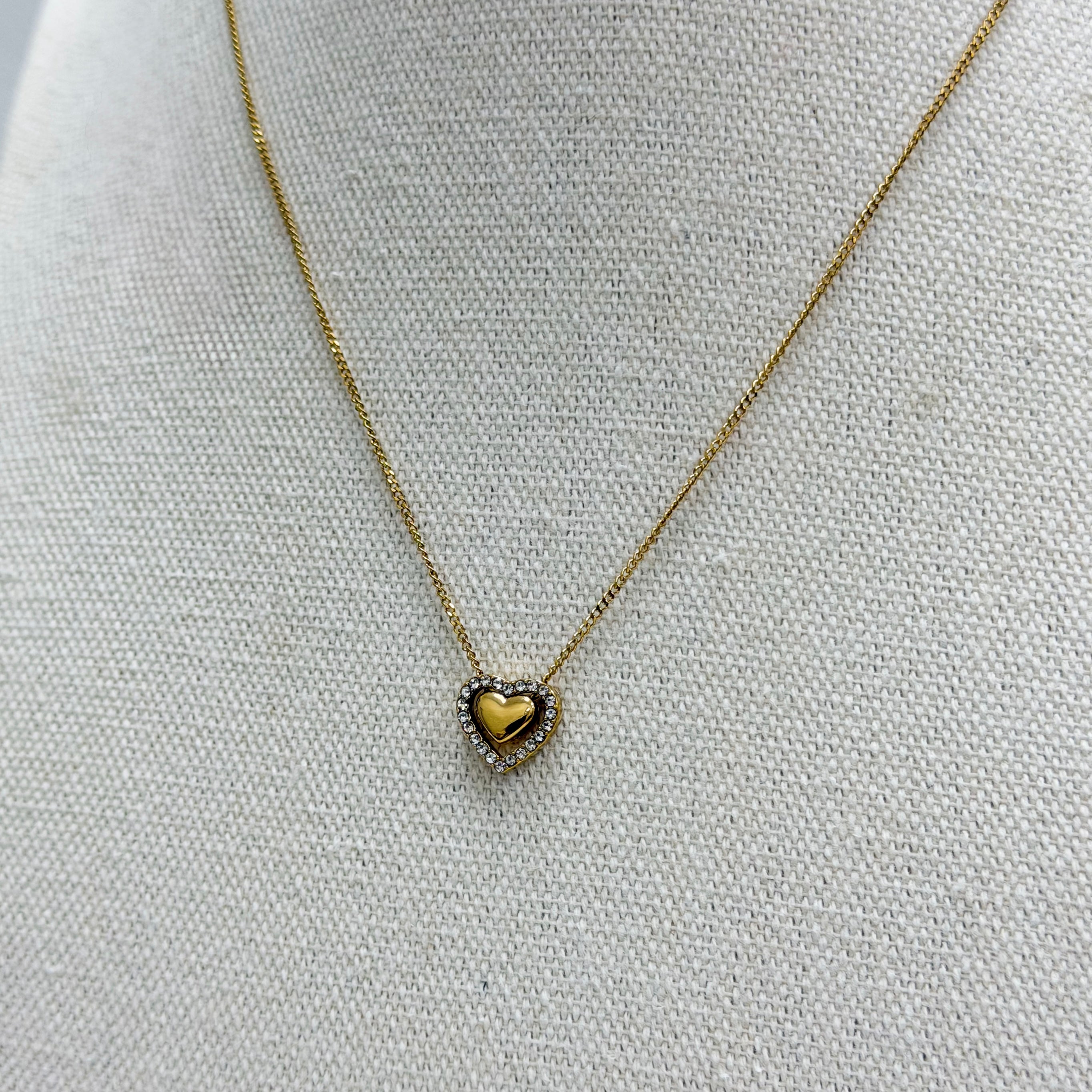 Halo Heart Necklace
